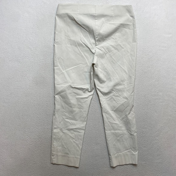 Lot Of 2 White House Black Market Pants Womens 10 Tan Stone Crop Elle - Picture 8 of 9